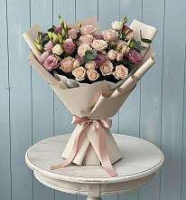 Букет цветов из:  Розы и Лизиантусы #REPLACE_PRED# Высоком Краснодарский край