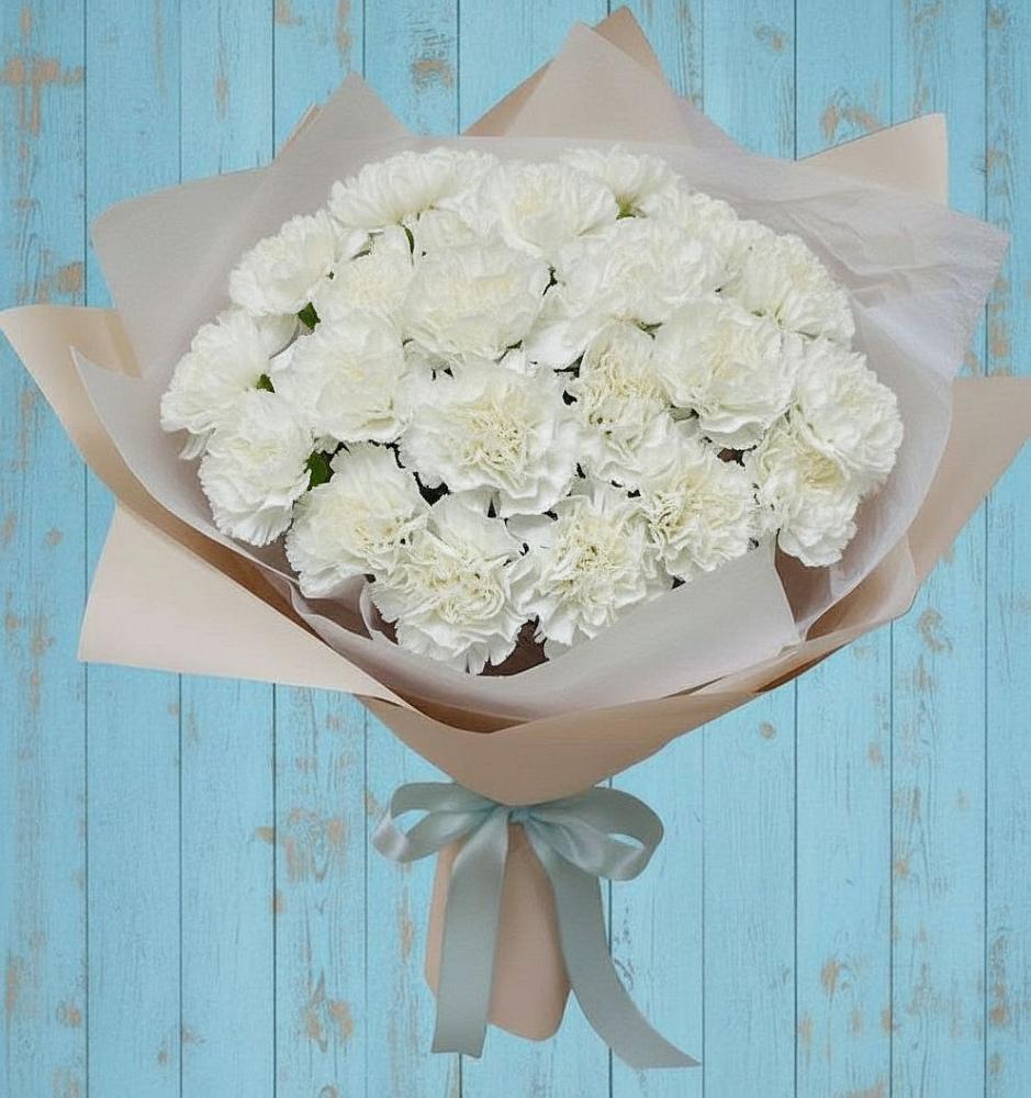 Букет цветов из: Гвоздики в Высоком Краснодарский край