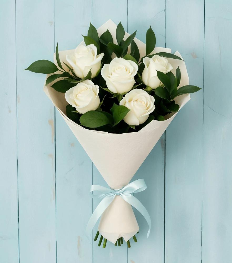 Букет цветов из: Розы в Высоком Краснодарский край