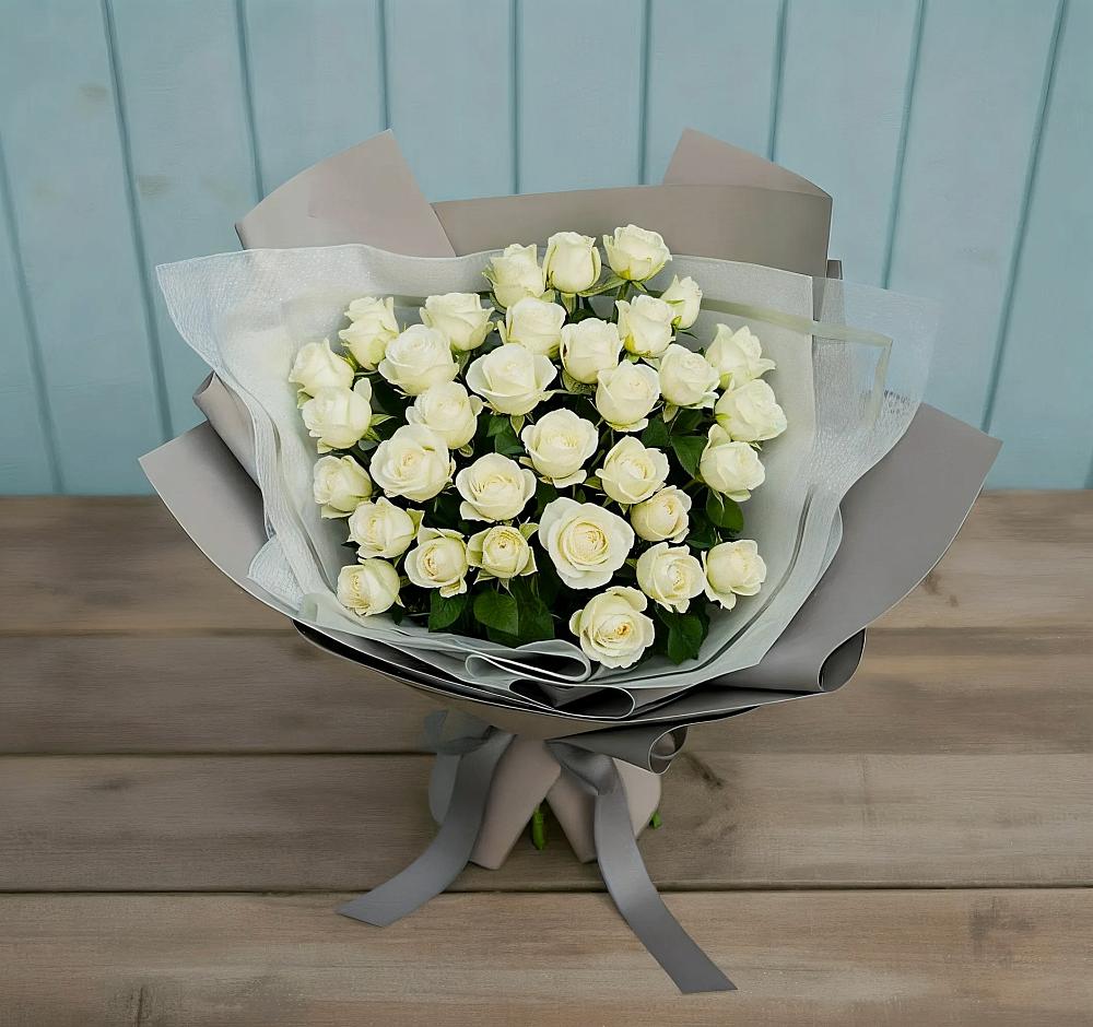 Букет Белоснежная нежность в Высоком Краснодарский край