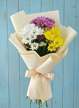 Букет цветов из:  Хризантемы в Высоком Краснодарский край