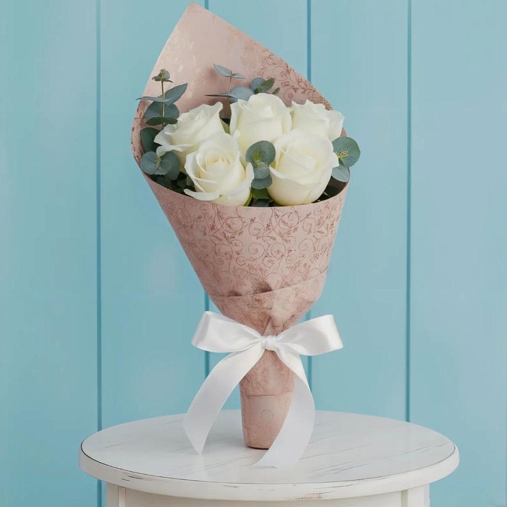 Букет цветов из: Розы в Высоком Краснодарский край