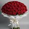 Букет 101 Красная роза Блэк Мэджик в Высоком Краснодарский край