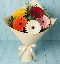 Букет цветов из:  Герберы в Высоком Краснодарский край