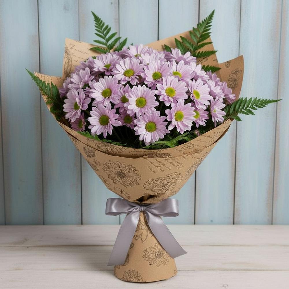 Букет цветов из: Хризантемы в Высоком Краснодарский край