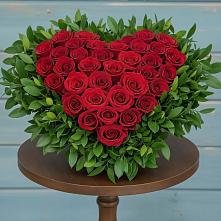 Цветочная композиция из Розы в виде сердца в Высоком Краснодарский край