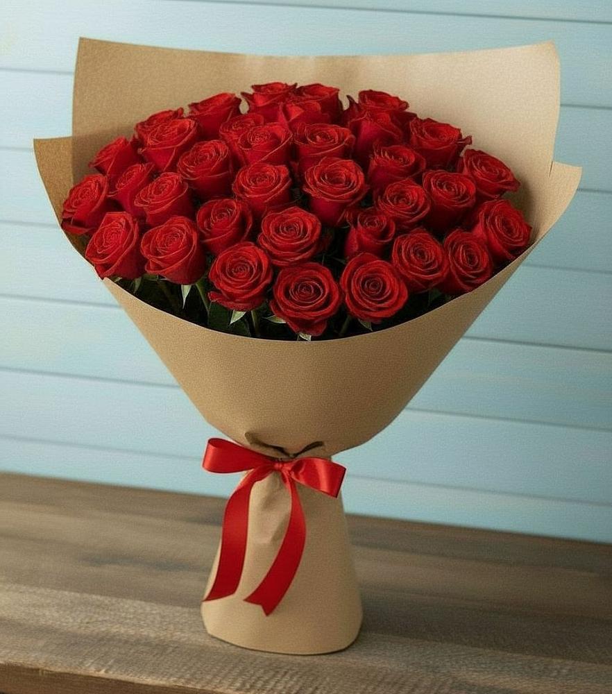 Букет Красные розы Милано в Высоком Краснодарский край