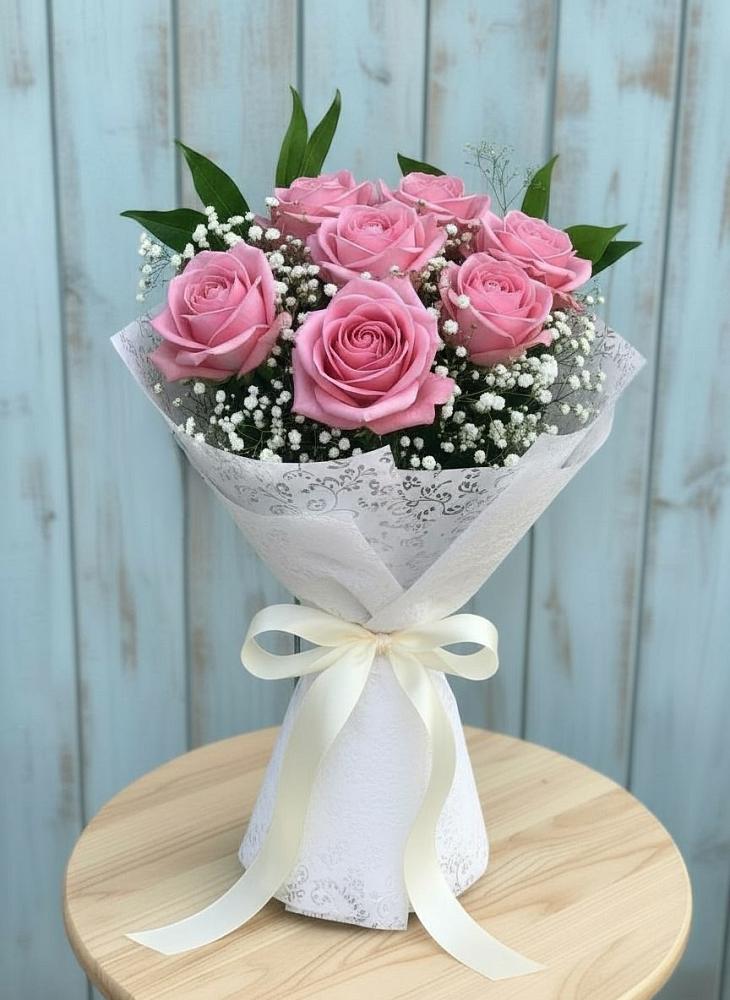 Букет цветов из: Розы в Высоком Краснодарский край