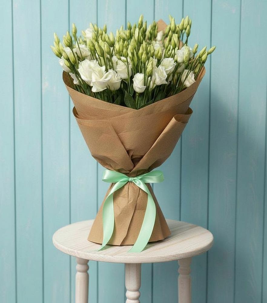 Букет цветов из: Лизиантусы в Высоком Краснодарский край