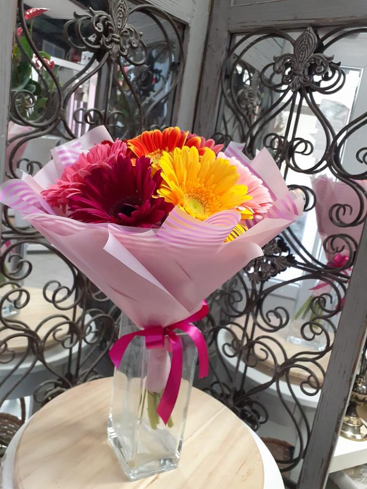 Букет цветов из: Герберы в Высоком Краснодарский край