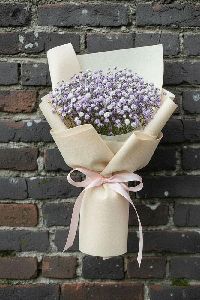 Букет цветов из: Гипсофила в Высоком Краснодарский край