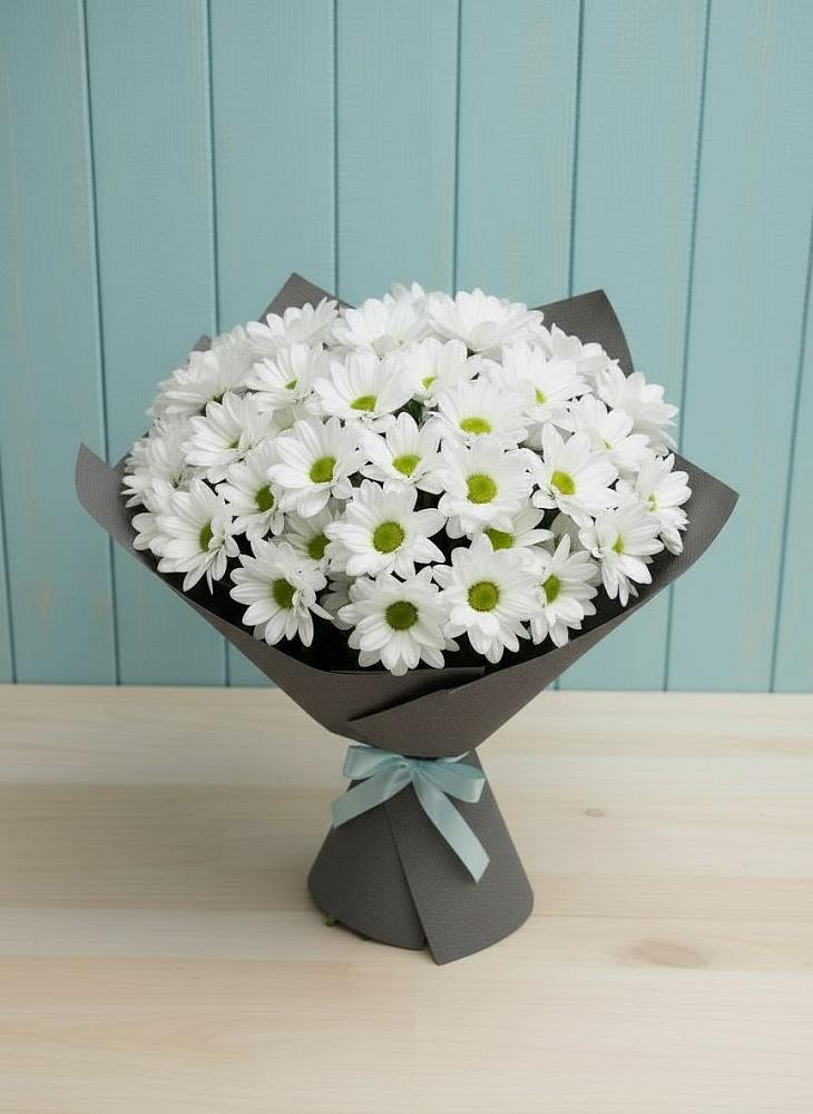 Букет цветов из: Хризантемы в Высоком Краснодарский край