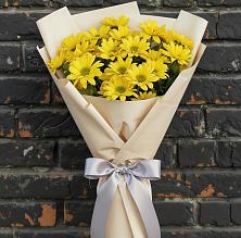 Букет цветов из:  Хризантемы в Высоком Краснодарский край