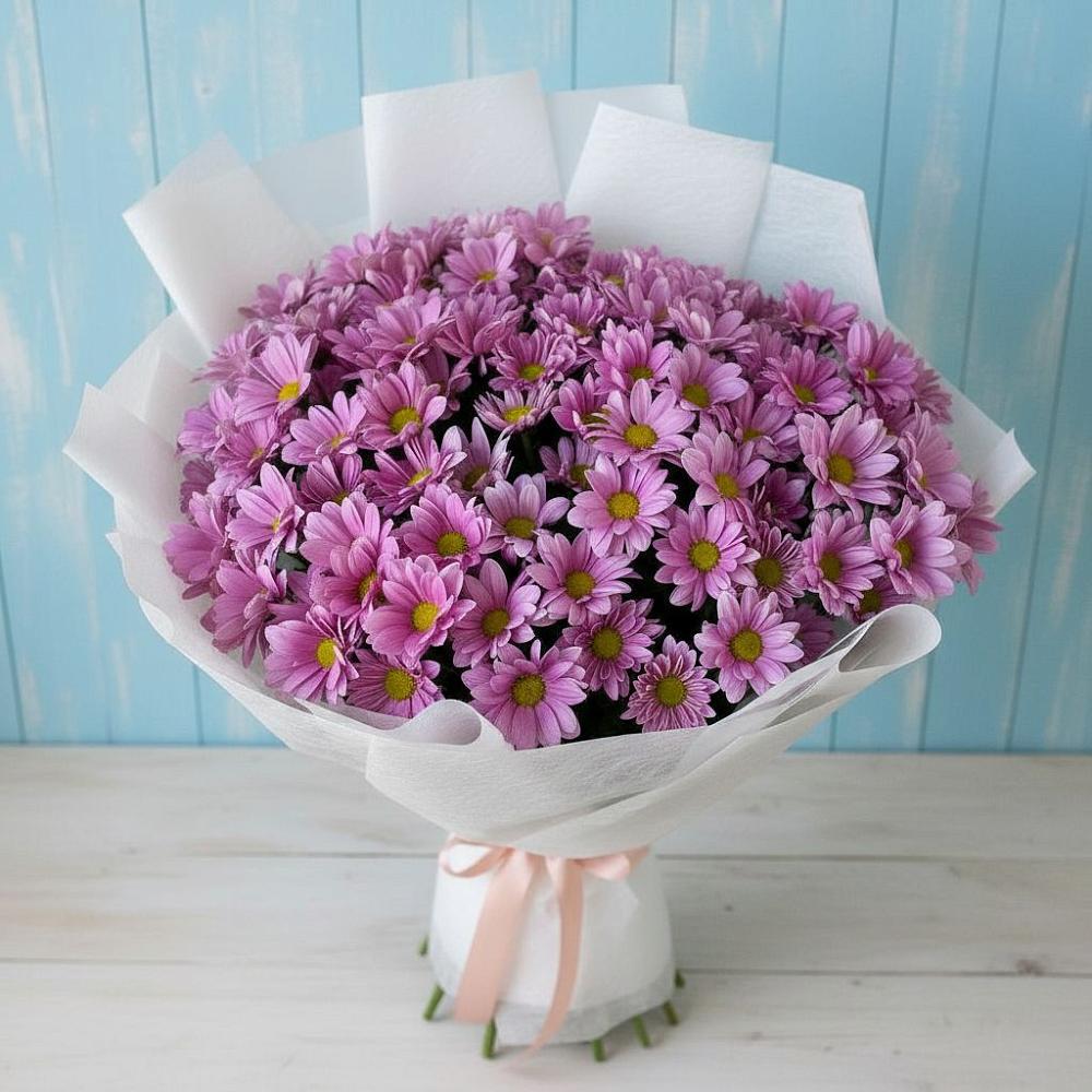 Букет цветов из: Хризантемы в Высоком Краснодарский край