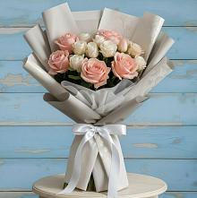 Букет цветов из:  Розы #REPLACE_PRED# Высоком Краснодарский край