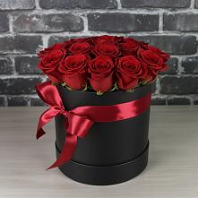 Цветочная композиция из Розы в шляпной коробке в Высоком Краснодарский край