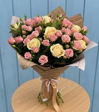 Букет цветов из:  Розы в Высоком Краснодарский край