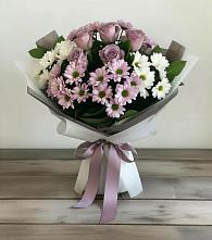 Букет цветов из:  Хризантемы и Розы #REPLACE_PRED# Высоком Краснодарский край