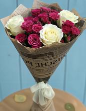 Букет цветов из:  Розы в Высоком Краснодарский край