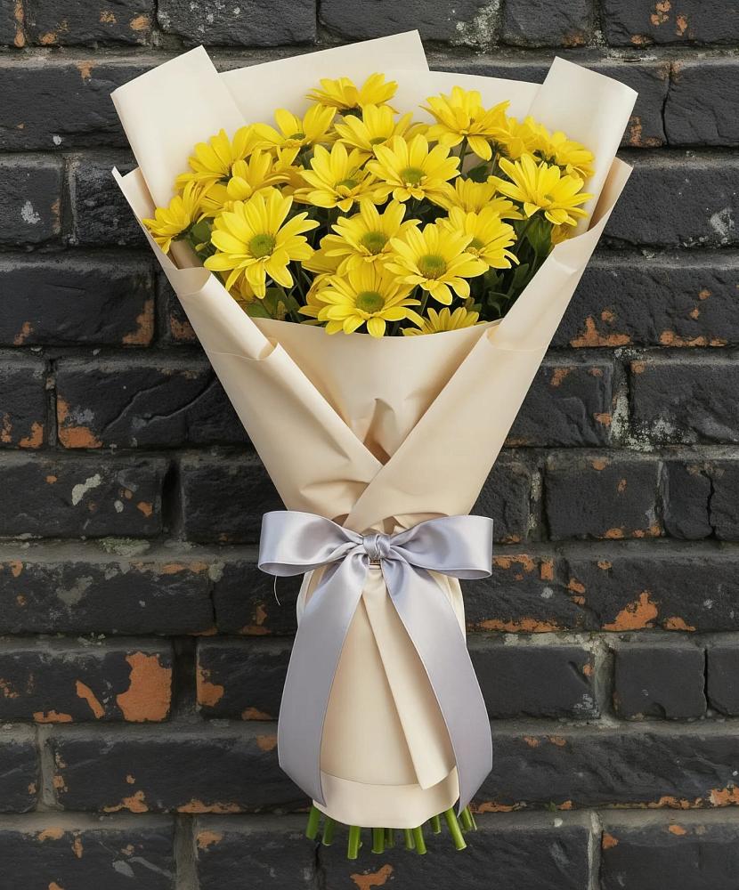 Букет цветов из: Хризантемы в Высоком Краснодарский край