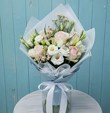 Букет цветов из:  Розы и Лизиантусы #REPLACE_PRED# Высоком Краснодарский край