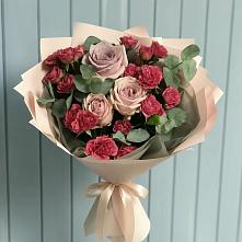 Букет цветов из:  Гвоздики и Розы #REPLACE_PRED# Высоком Краснодарский край