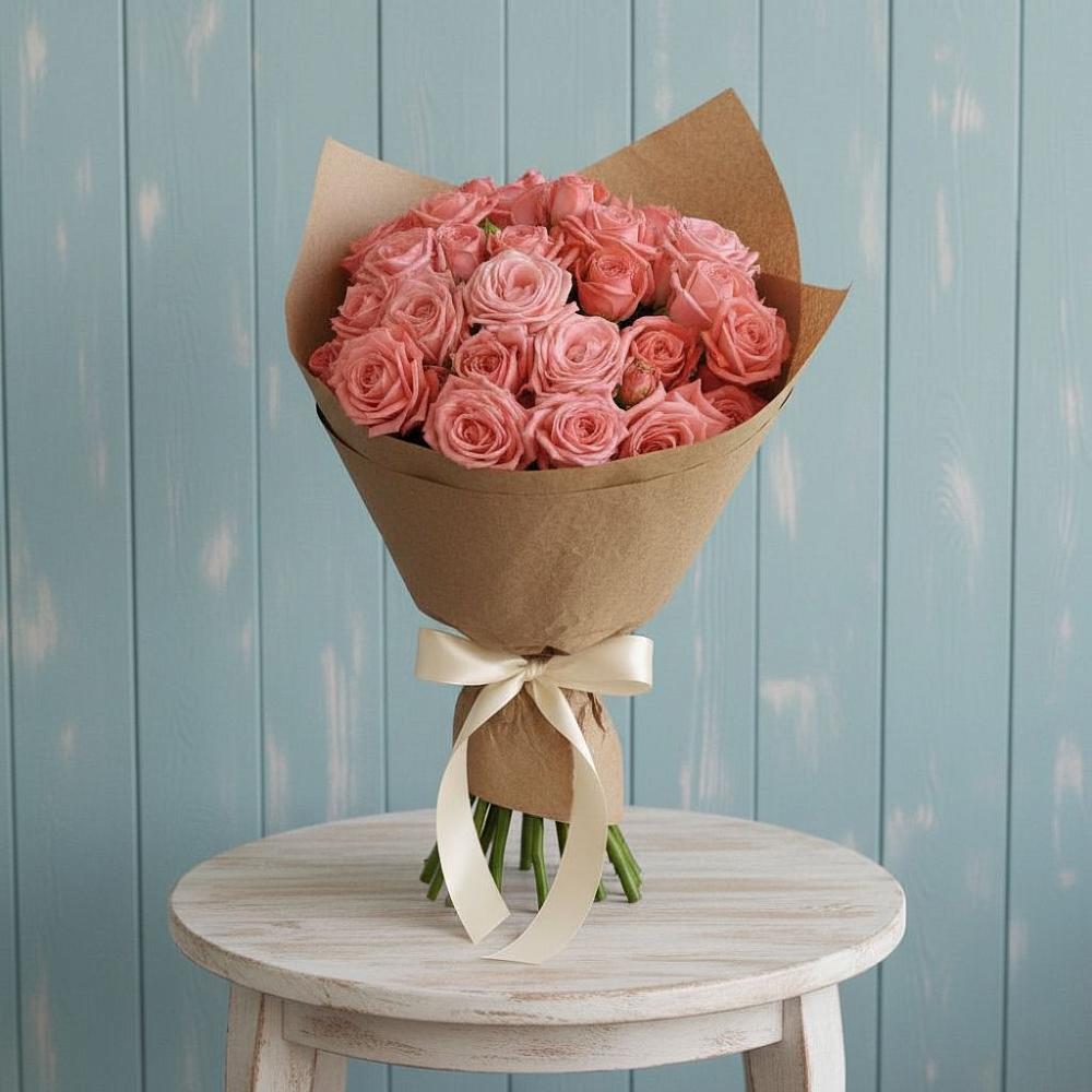 Букет цветов из: Розы в Высоком Краснодарский край