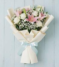 Букет цветов из:  Лилии в Высоком Краснодарский край