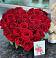 Цветочная композиция из Розы в виде сердца в Высоком Краснодарский край
